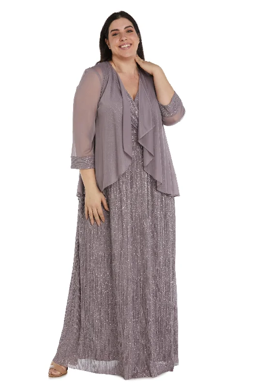 Stunning Party Dress R&M Richards 2475W Long Plus Size Formal Dress