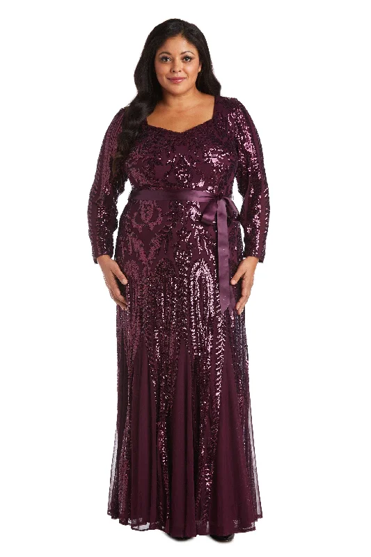 Whimsical Evening Gown R&M Richards 5623W Long Plus Size Formal Dress Sale