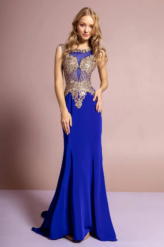Embellished Maxi Dress Sleeveless Long Prom Dress Formal Train Sale