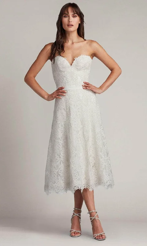 Evening Gown Tadashi Shoji CDY24093MD - Linley Embroidered Tulle Midi Evening Dress