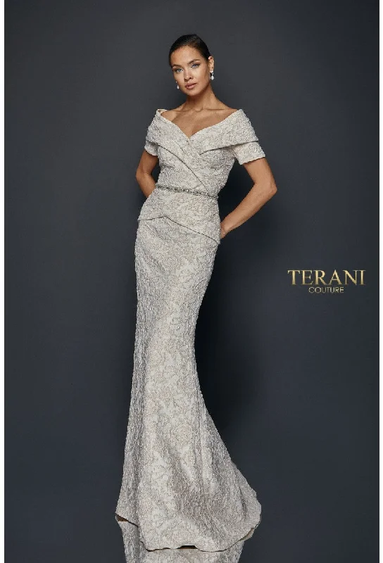 Dainty Chiffon Dress TERANI COUTURE 1921M0727 Dress