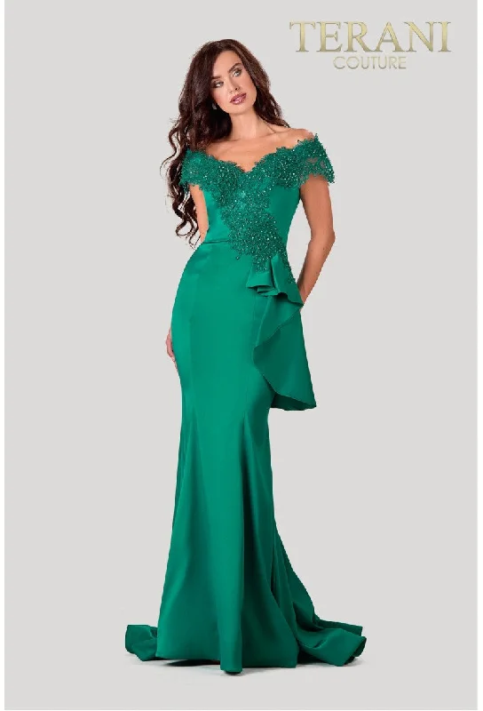 One-Shoulder Gown TERANI COUTURE 2111M5255 Dress