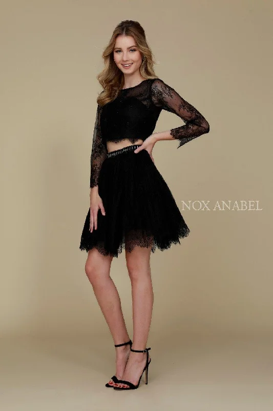 Velvet Dress Two Piece Sexy Prom Homecoming Dress Sale