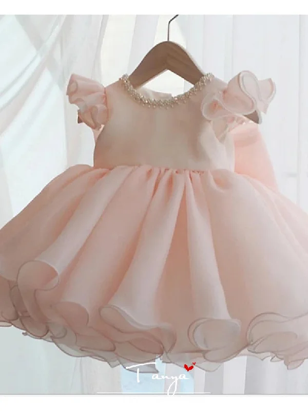 Romantic Evening Gown Ball Gown Short / Mini Party / Birthday Flower Girl Dresses