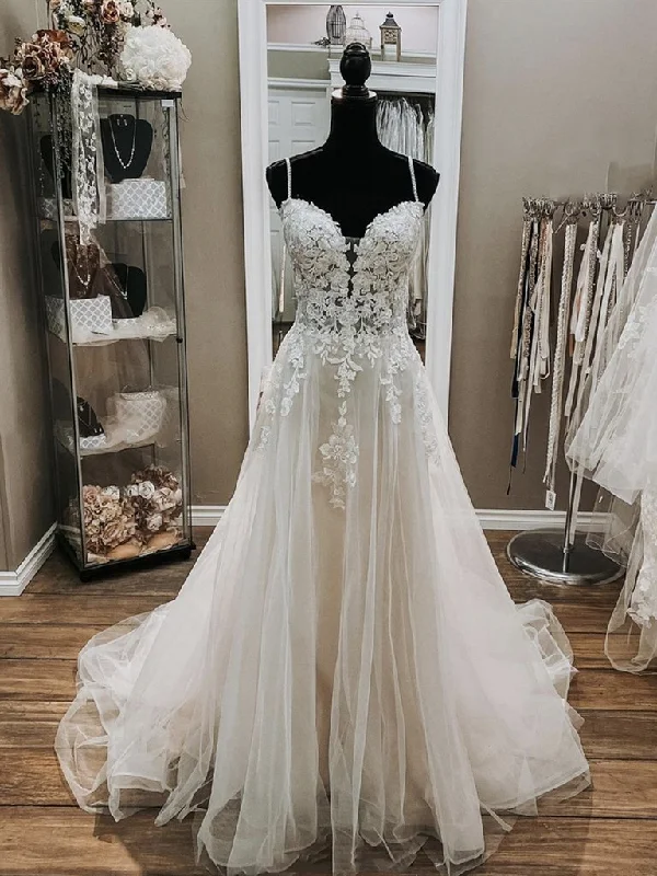 Regal Ball Gown A-line v Neck White Lace Wedding Dresses, V Neck White Lace Formal Prom Dresses fg4485 Regal Ball Gown A-line v Neck White Lace Wedding Dresses, V Neck White Lace Formal Prom Dresses fg4485