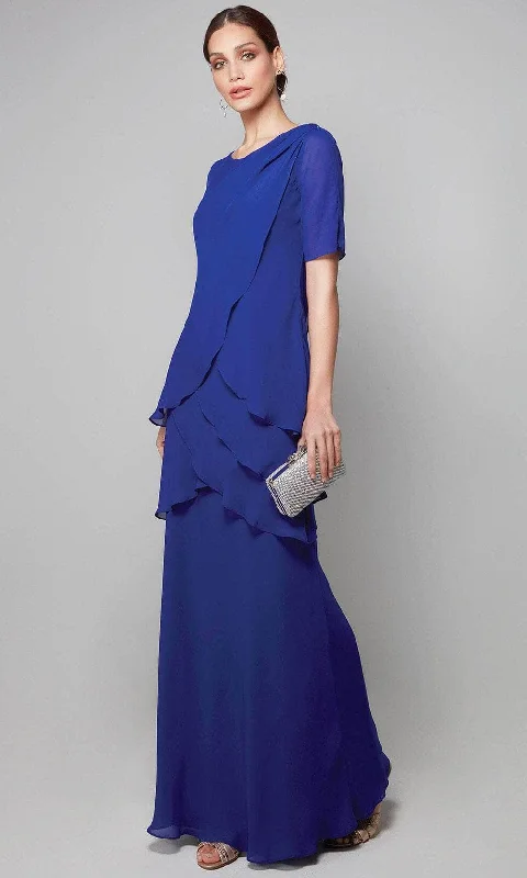 Maxi Dress Alyce Paris 27593 - Tiered Bodice Formal Dress