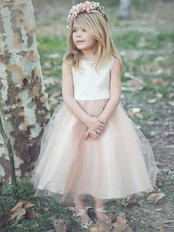Elegant Beaded Dress Champagne Little Flower Girl Dresses Sleeveless Satin Kids Dresses Elegant Beaded Dress Champagne Little Flower Girl Dresses Sleeveless Satin Kids Dresses