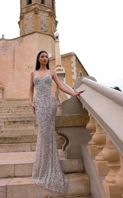 Elegant Beaded Dress Chic and Holland HF110362 Dress