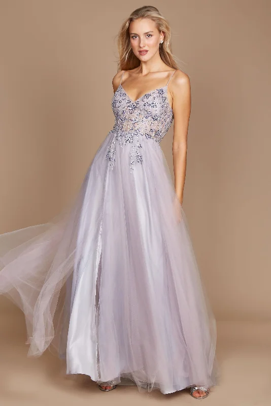 Embellished Dress Dylan & Davids Long Jeweled Beaded Tulle Prom Dress