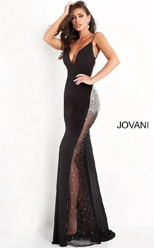 Minimalist Gown Jovani Prom Long Spaghetti Strap Formal Dress Sale