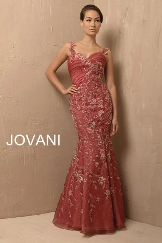 Backless Dress Jovani Sleeveless Floral Long Prom Dress Sale
