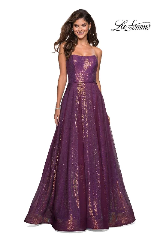 Draped Formal Dress La Femme 27296 Dress