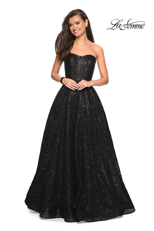 Velvet Evening Dress La Femme 27467 Dress