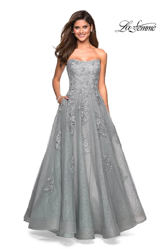 Backless Dress La Femme 27493 Dress