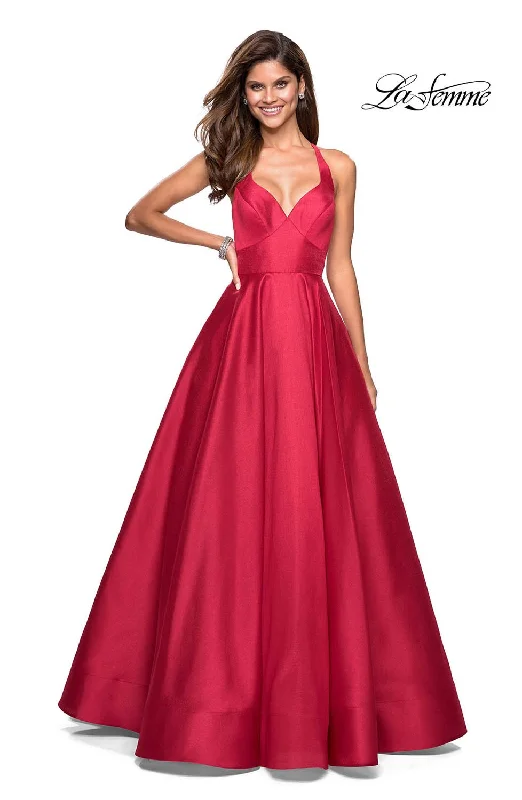 Pleated Gown La Femme 27504 Dress