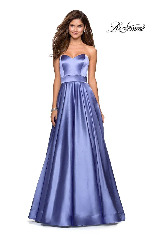 Illusion Neckline Dress La Femme 27506 Dress