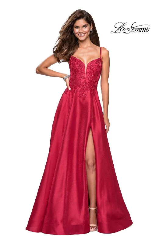 Taffeta Dress La Femme 27528 Dress
