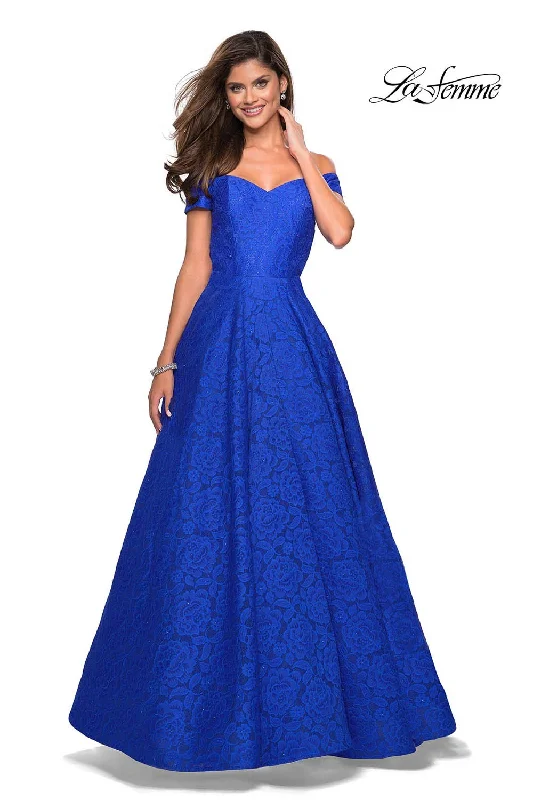 Embroidered Gown La Femme 27556 Dress