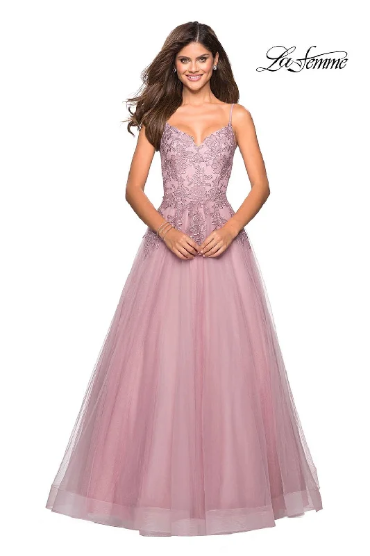 High Neck Dress La Femme 27569 Dress