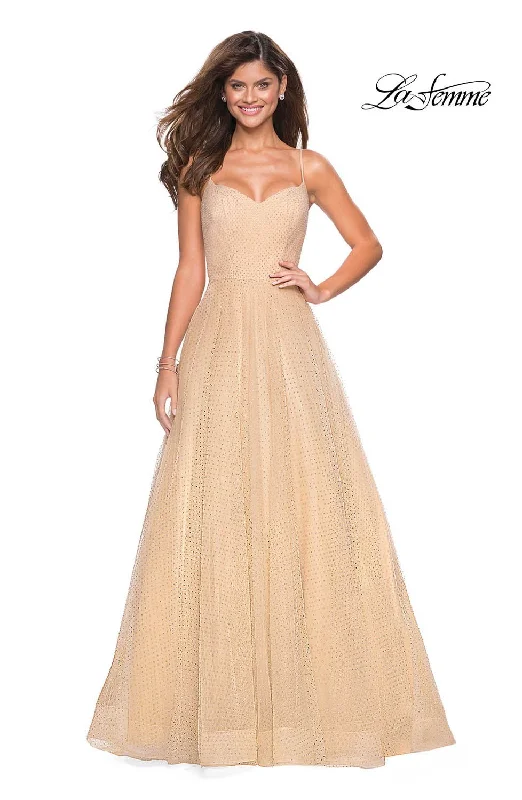 Ruffled Dress La Femme 27608 Dress
