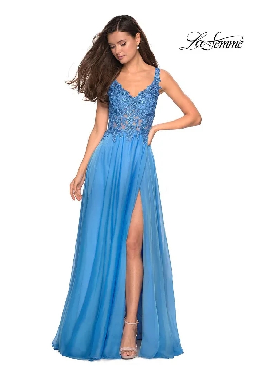 Floor-Length Satin Dress La Femme 27751 Dress