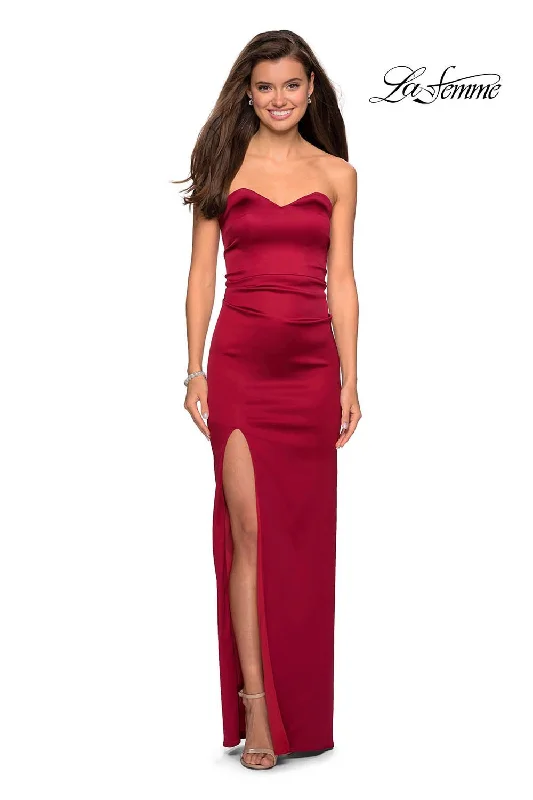 Statement Sleeve Dress La Femme 27787 Dress