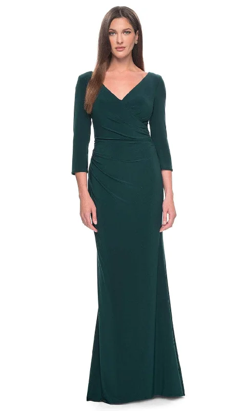 Luxury Dress La Femme 31020 - Wrap Style Evening Dress