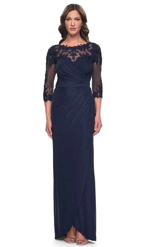 Elegant Gown La Femme 31093 - Lace Detail Evening Dress