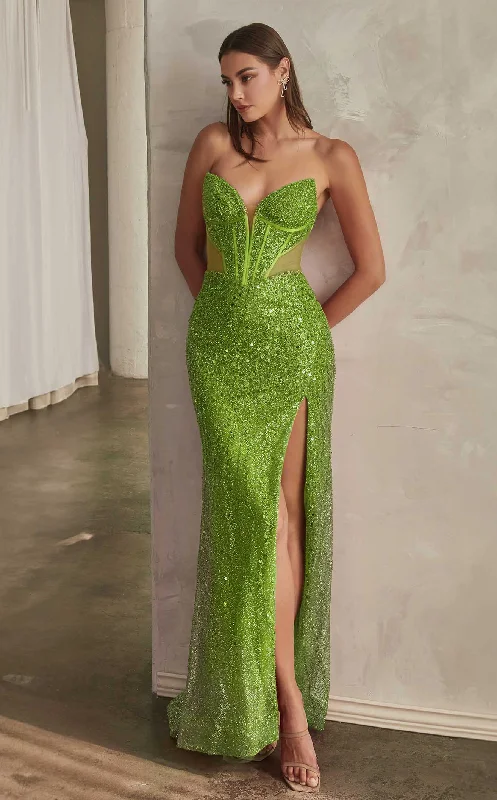 Luxe Satin Dress LaDivine CD0227 Dress