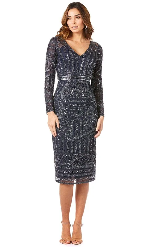 Luxury Dress Lara Dresses 29348 - Lace Ornate Knee Length Dress