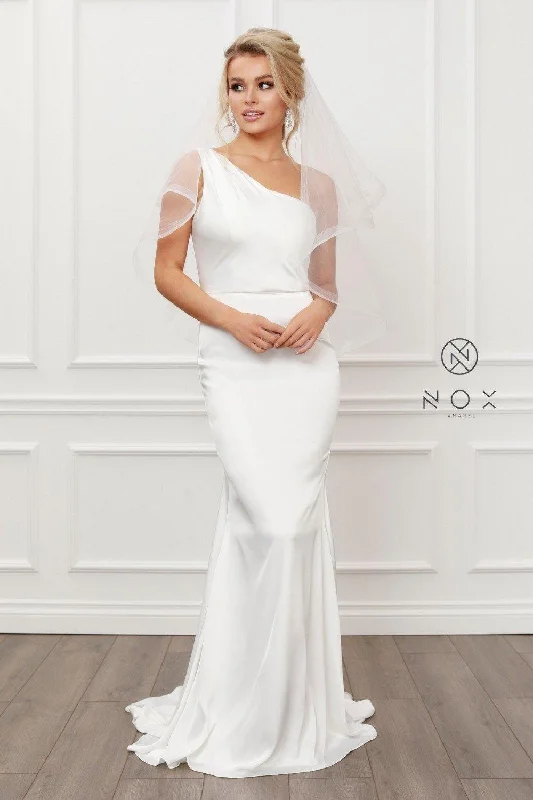 Embellished Dress Long Off Shoulder Wedding Dress