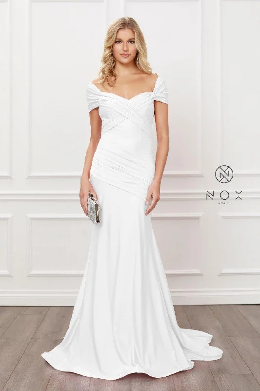 Fitted Formal Dress Long Formal Wedding Dress