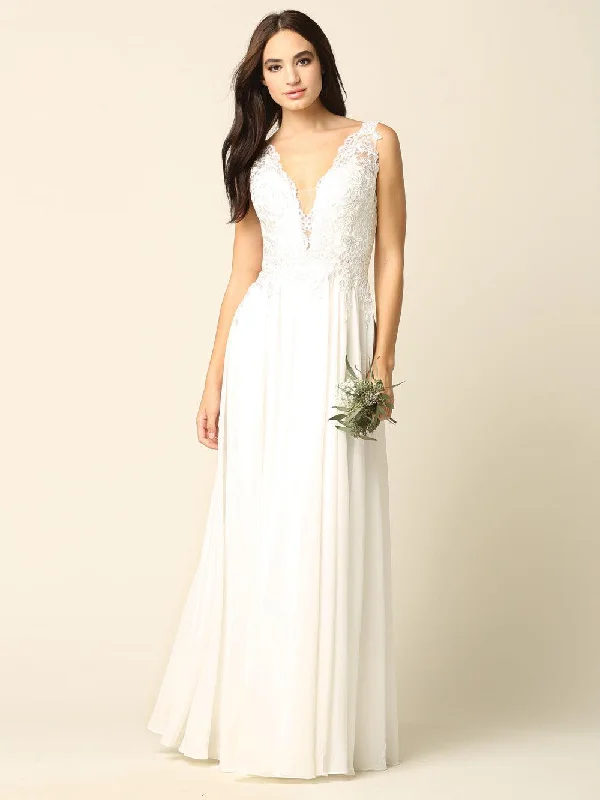 Glamorous Formal Dress Eva Fashion EV5201 Off White 3XL Sale