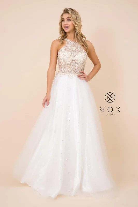 Unique Formal Dress Long Wedding Dress White Gold