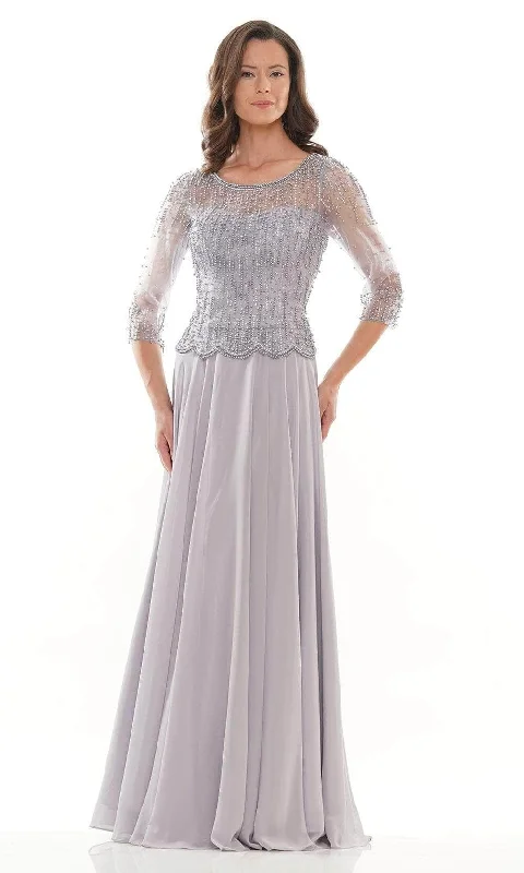 Modest Gown Marsoni by Colors - Beaded Bodice Formal Dress M312