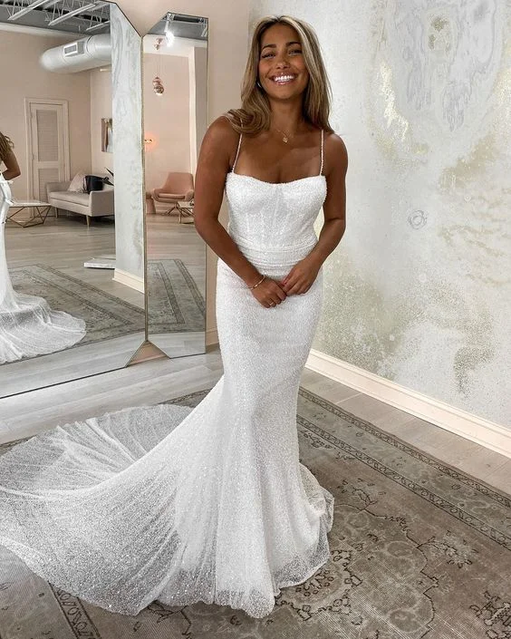Ball Gown Mermaid Sequins Wedding Dresses,Sexy Bridal Gowns,Custom Made Wedding Dress fg3056 Ball Gown Mermaid Sequins Wedding Dresses,Sexy Bridal Gowns,Custom Made Wedding Dress fg3056