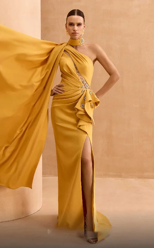 Statement Sleeve Dress MNM Couture V02033 Dress