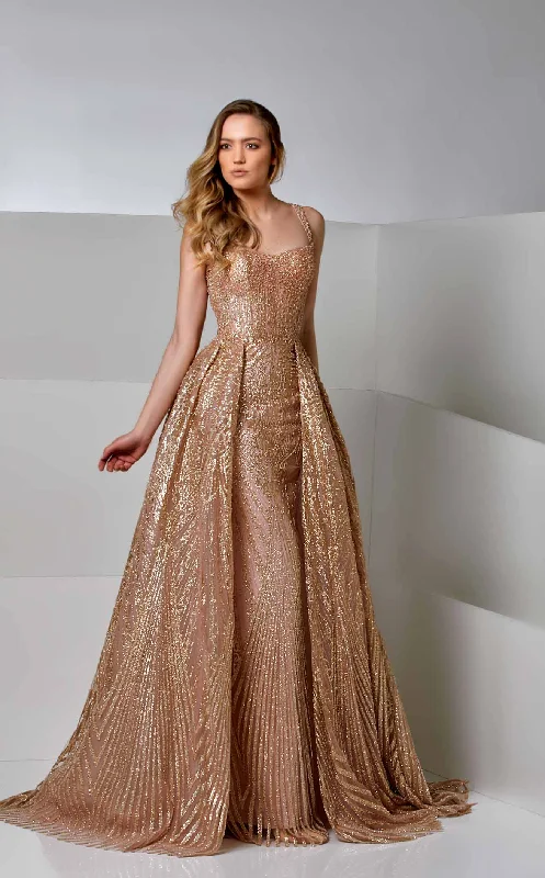 Floor-Length Satin Dress Modessa Couture M20255 Dress