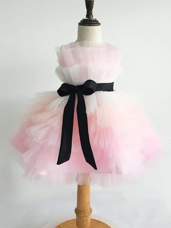 Rose Gold Dress Pink Satin Short Princess Flower Girl Dresses Sleeveless Silhouette Kids Party Dresses Rose Gold Dress Pink Satin Short Princess Flower Girl Dresses Sleeveless Silhouette Kids Party Dresses