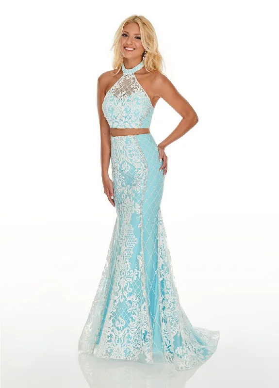 High Neck Dress Rachel Allan 7003 Dress