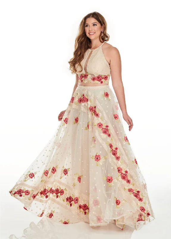 One-Shoulder Gown Rachel Allan 7233 Dress