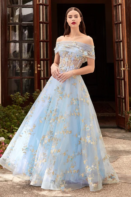Satin Mermaid Dress Cinderella Divine CD963 Strapless Long Prom Dress