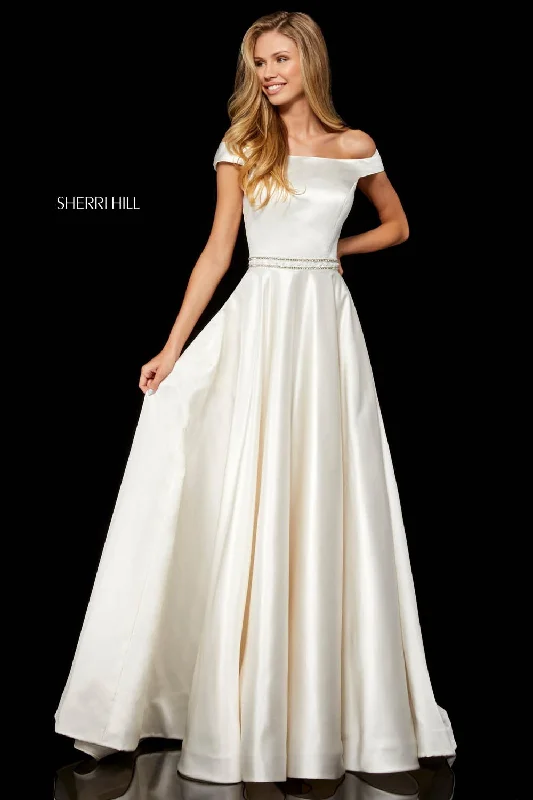 Timeless Satin Dress Sherri Hill 52332 Dress