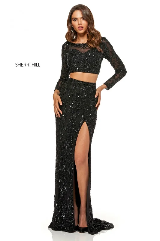 Embellished Maxi Dress Sherri Hill 52459 Dress