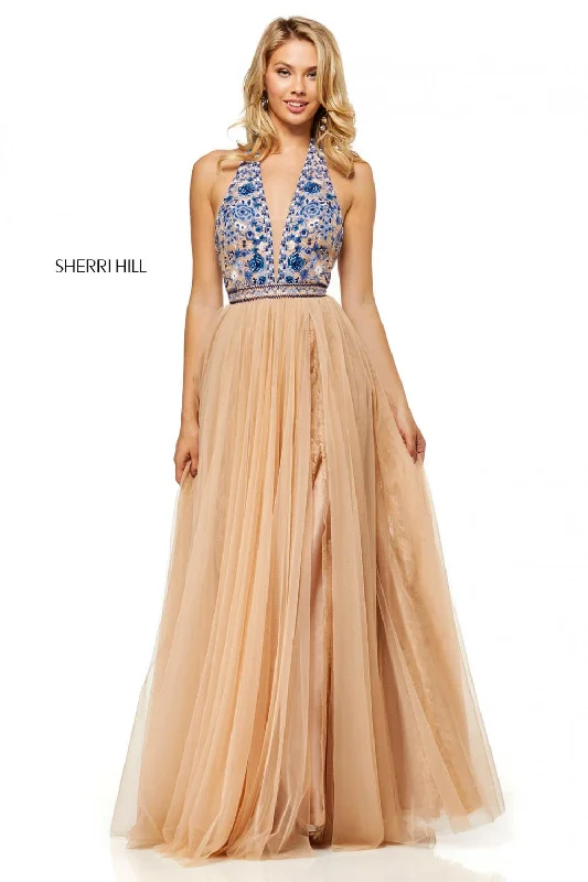 Puffy Sleeve Dress Sherri Hill 52475 Dress
