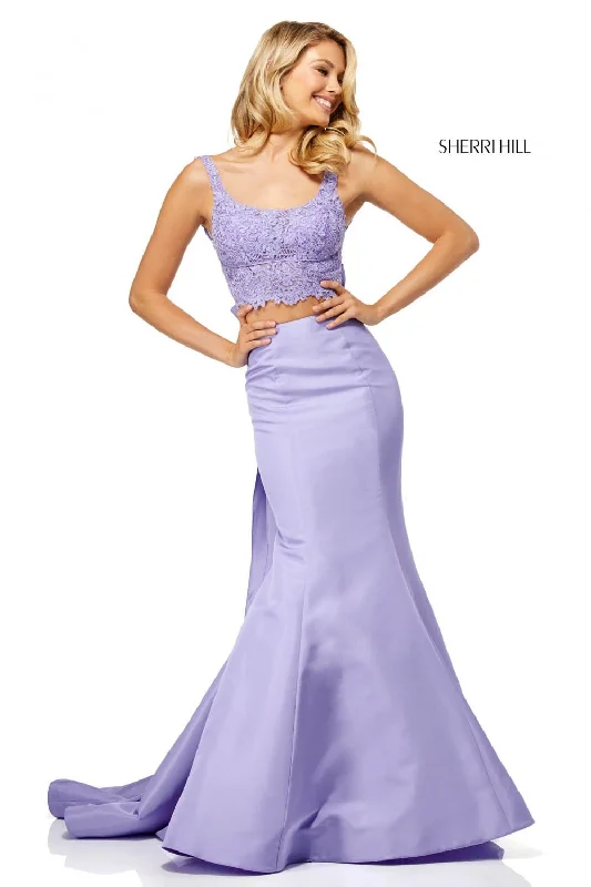Lace Sleeves Dress Sherri Hill 52528 Dress