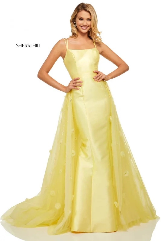Off-Shoulder Gown Sherri Hill 52638 Dress