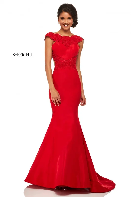 Ruched Gown Sherri Hill 52772 Dress