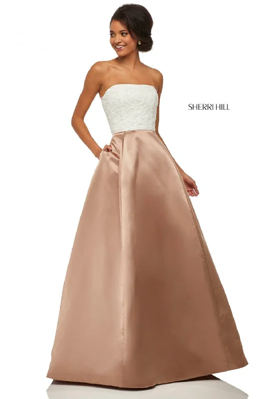 Peplum Dress Sherri Hill 52774 Dress