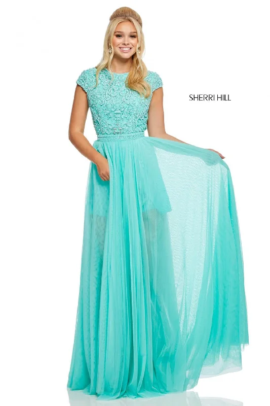 Illusion Neckline Dress Sherri Hill 52801 Dress